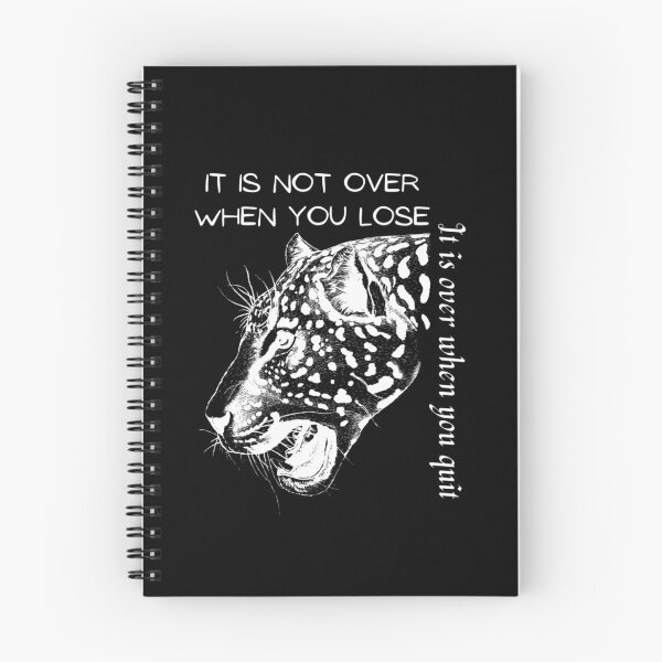 Artikelvorschau, Es ist nicht vorbei, wenn du verlierst, es ist vorbei, wenn du sein Leoparden-Design aufgibst entworfen und verkauft von Leelya-store.