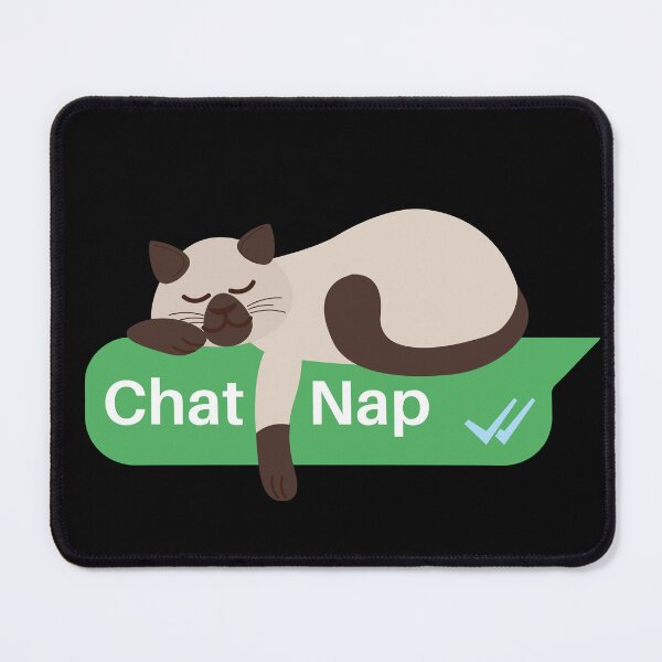 Item preview, Siamese Cat sleeping on a Text Box | Catnap designed and sold by Fluffy-Vectors.