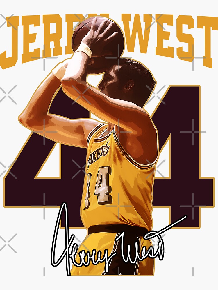 "Jerry West Mr Clutch Los Angeles Basketball Legend Signature Vintage