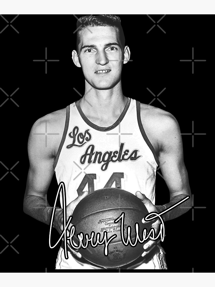 "Jerry West Mr Clutch Los Angeles Basketball Legend Signature Vintage