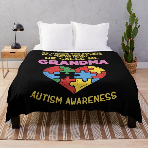 Item preview, Grandma Autism Awareness Austistic Boy Piece My Heart designed and sold by HaaChris-Artis.