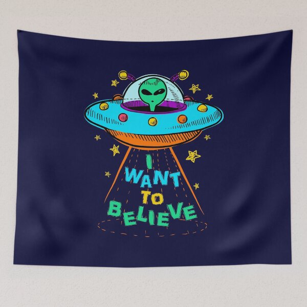 Item preview, UFO Alien Design I Want To Believe designed and sold by jaygo.
