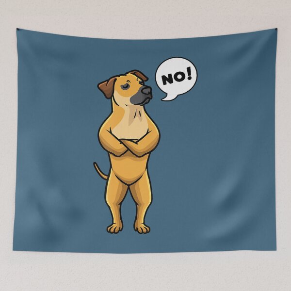 Item preview, Yellow Black Mouth Cur Stubborn No Dog designed and sold by SaHoad.
