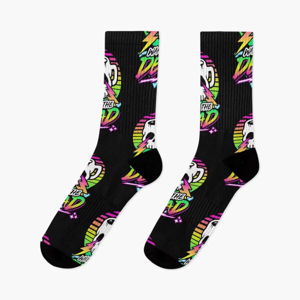 Item preview, Wake The Dead (Skull Mug) Retro Neon Synthwave 80s 90s designed and sold by Brogress Project.