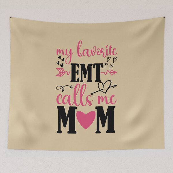 Item preview, My Favorite Emt Calls Me Mom Funny Gift for Moms designed and sold by ZANKELLO.