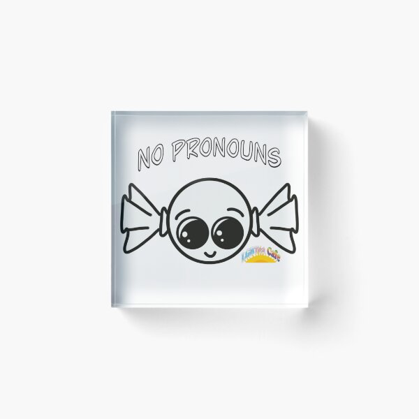 Item preview, Cisgender Asexual character with pronouns designed and sold by ADHDcompliant.