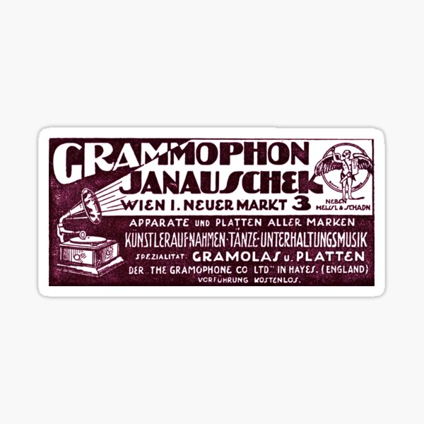 record-player-old-timey-advert-sticker-for-sale-by-throwbackads