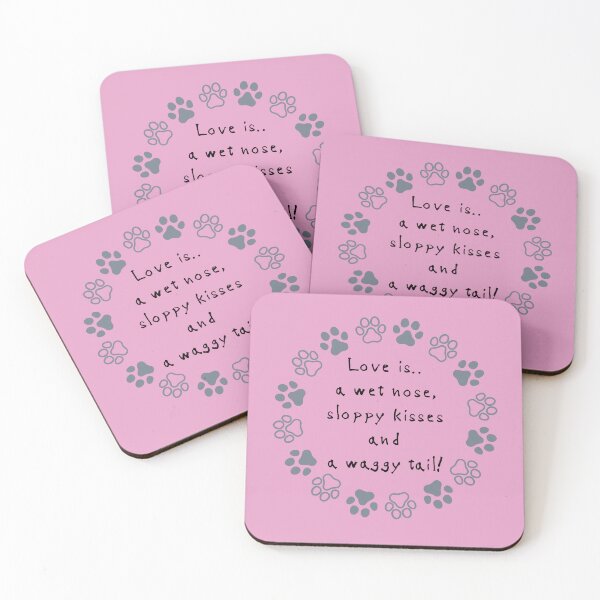 Item preview, Love is...a waggy tail. designed and sold by kookycomet.