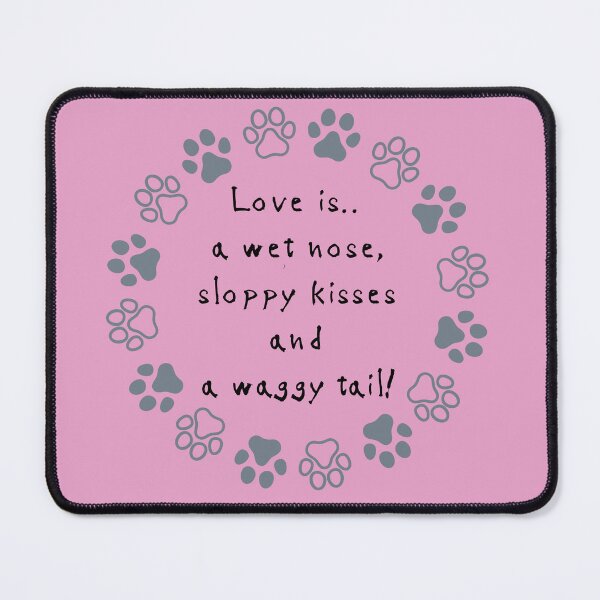 Item preview, Love is...a waggy tail. designed and sold by kookycomet.