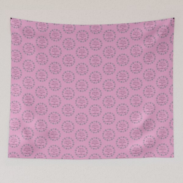 Item preview, Love is...a waggy tail. designed and sold by kookycomet.