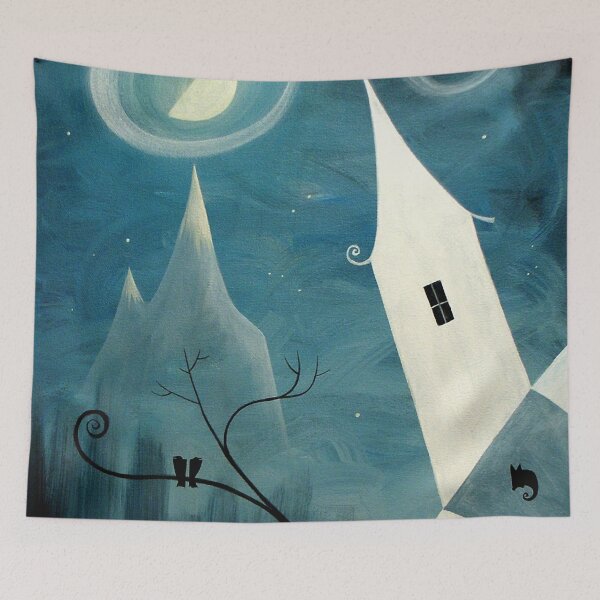 Item preview, Winter House with Crows designed and sold by ArtistDavidKing.