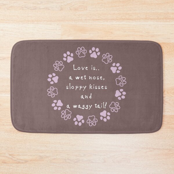 Item preview, Love is...a waggy tail. designed and sold by kookycomet.