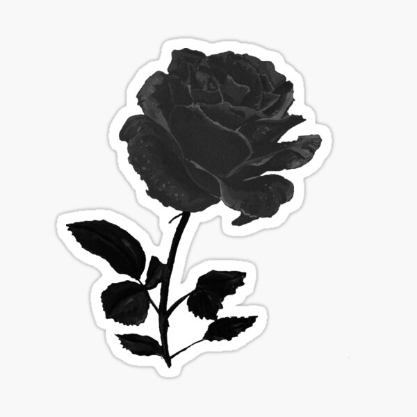 BLACK ROSE Sticker