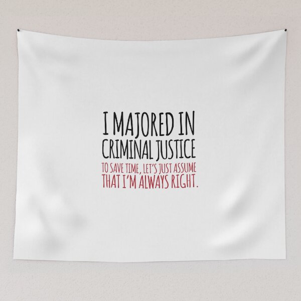 Item preview, Majored in Criminal Justice designed and sold by remoteart.