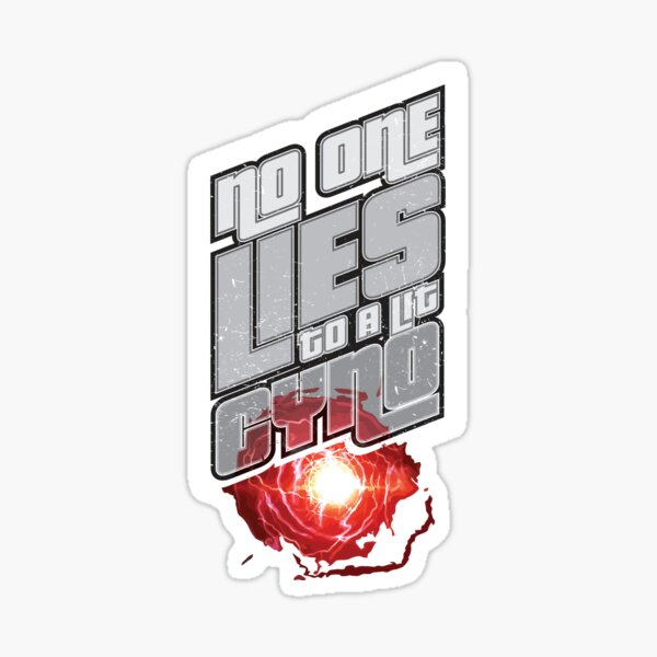 Niemand liegt in einem Lit Cyno Sticker