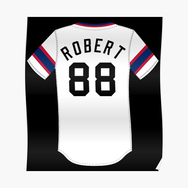 Youth Luis Robert Black Chicago White Sox Player Logo Jersey