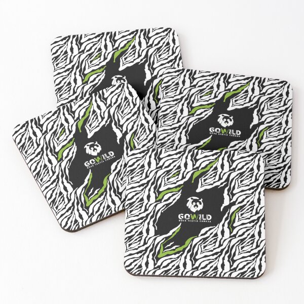 Item preview, GOWILD Seamless Zebra Bear Design - black designed and sold by GOWILDstyle.