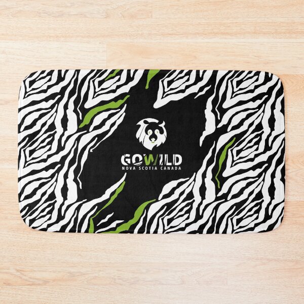 Item preview, GOWILD Seamless Zebra Bear Design - black designed and sold by GOWILDstyle.