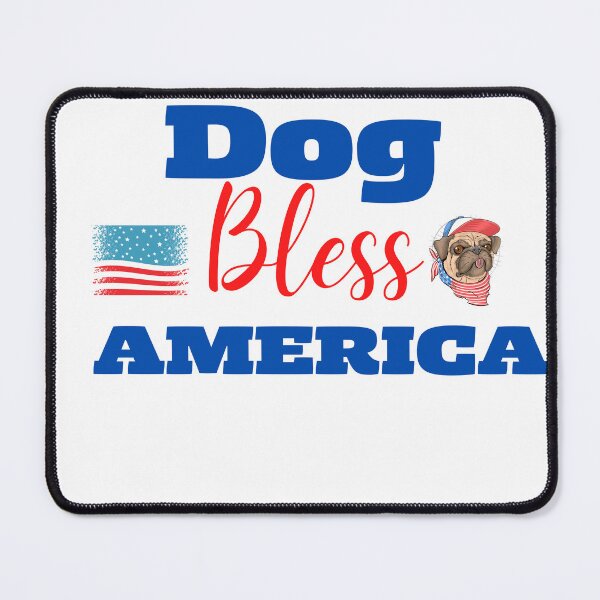 Item preview, Dog Bless America. Usa Flag. I love my pugs and america designed and sold by Doggymadness.