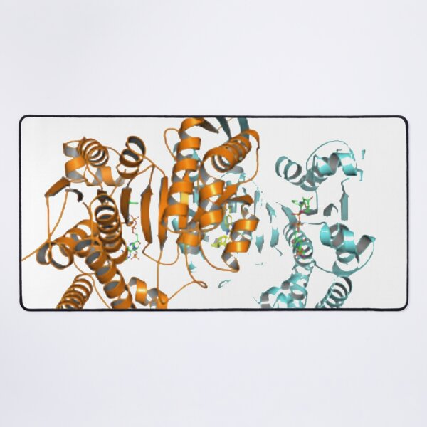 #Enzyme #Informatics, #EnzymeInformatics, #particle #chemistry #medicine #biology #science #biochemistry #shape #chemical #illustration #acid #connection #design #symbol #molecular #insect #horizontal Desk Mat