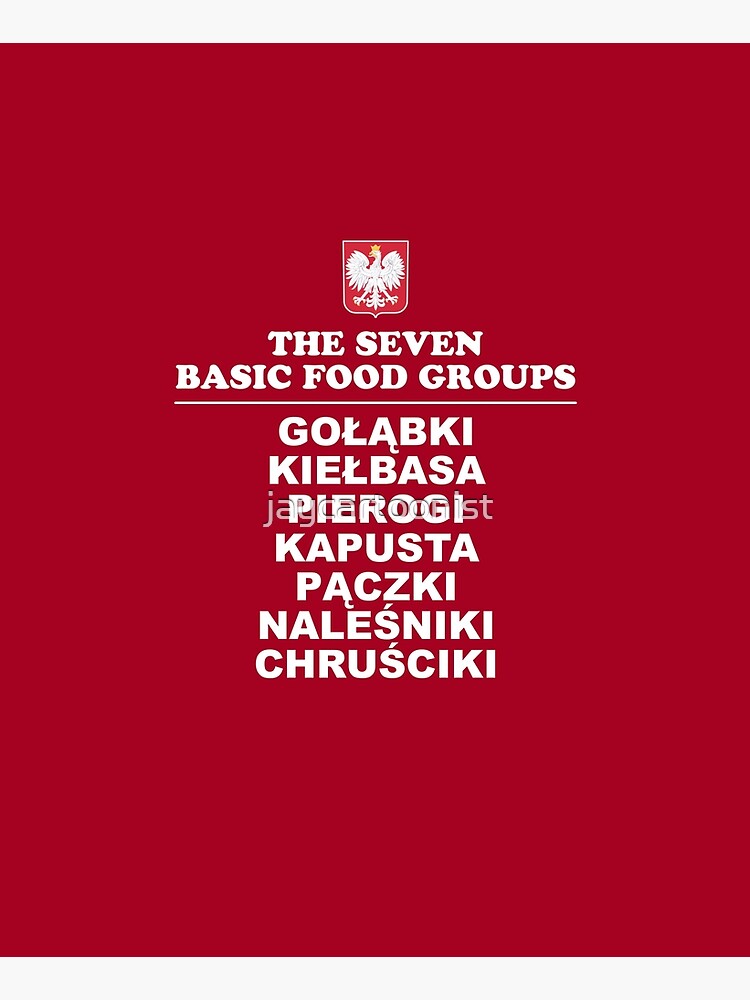 Polish Seven Food Groups White Eagle by jaycartoonist