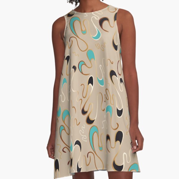 Lucky Squiggles – a Touch of Tiffany A-Line Dress