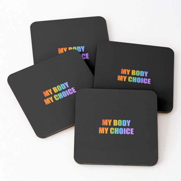 Item preview, My body my choice - rainbow pro choice abortion rights pride protest designed and sold by Inspirationmotivation.