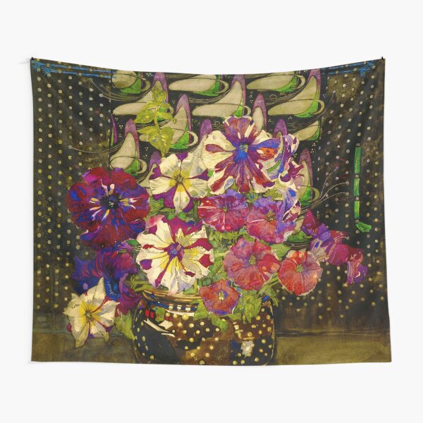 Item preview, Charles Rennie Mackintosh "Petunias" designed and sold by Alexandra Dahl.