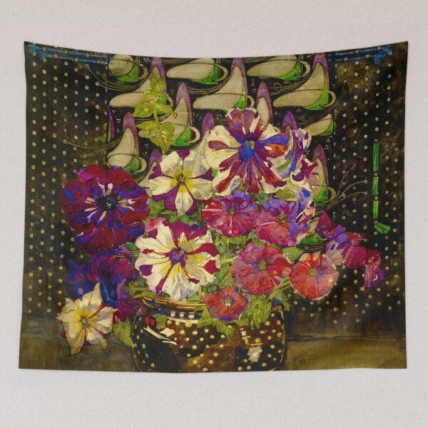 Item preview, Charles Rennie Mackintosh "Petunias" designed and sold by Alexandra Dahl.