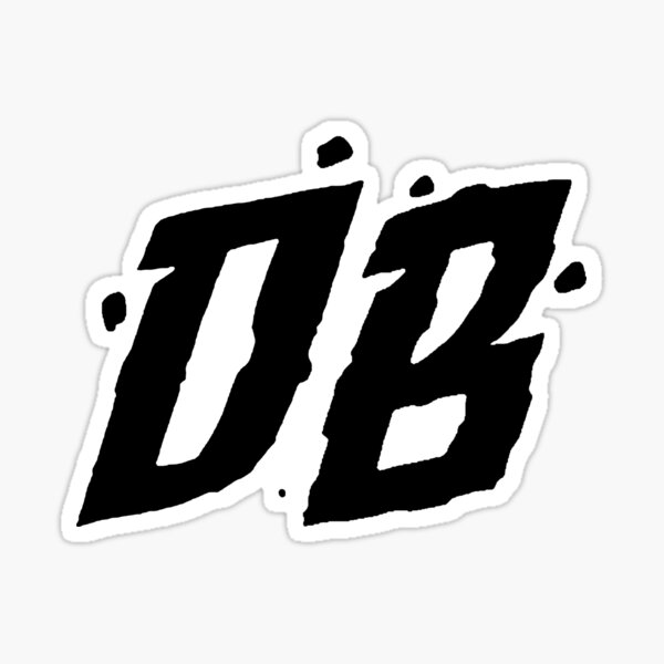 DB Logo Typography Classic Dangie Bros T-Shirt Sticker
