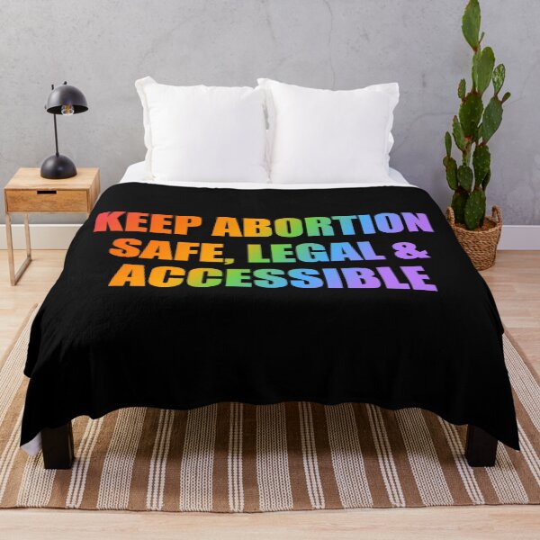 Item preview, Keep Abortion Safe Legal and Accessible rainbow pro choice pride protest designed and sold by Inspirationmotivation.