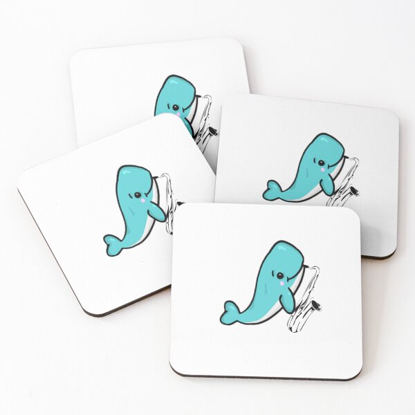 Item preview, WHALE PLAYING SAXOPHONE designed and sold by DomGDesign.
