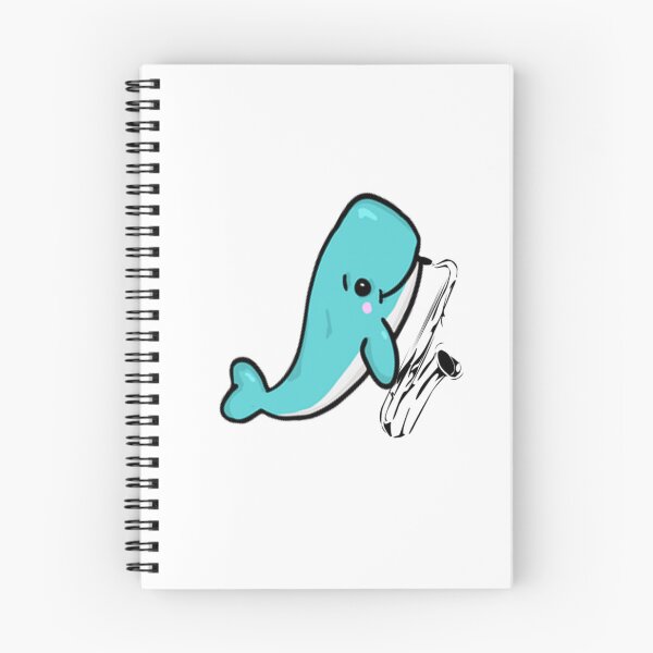 Item preview, WHALE PLAYING SAXOPHONE designed and sold by DomGDesign.