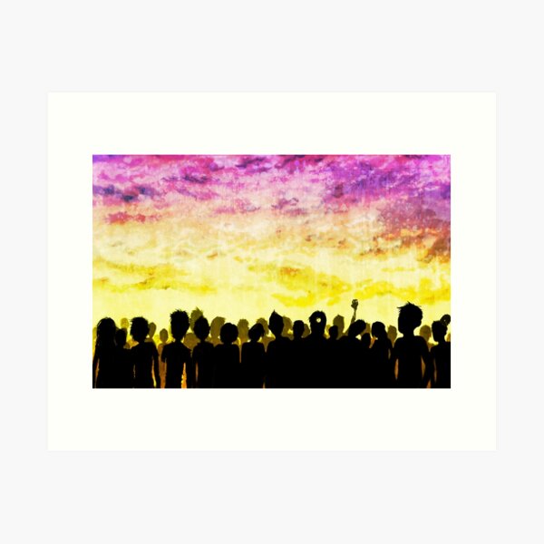 Sunset Horde Art Print