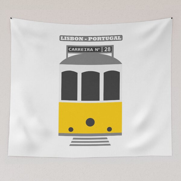 Item preview, Lisbon tram - Elétrico de Lisboa - Carreira 28 (with city name, on white)  designed and sold by Groenendijk.