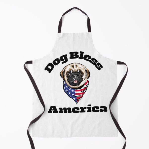 Item preview, Dog Bless America. Flag Usa. Pug Bless America. I love pugs and america designed and sold by Doggymadness.