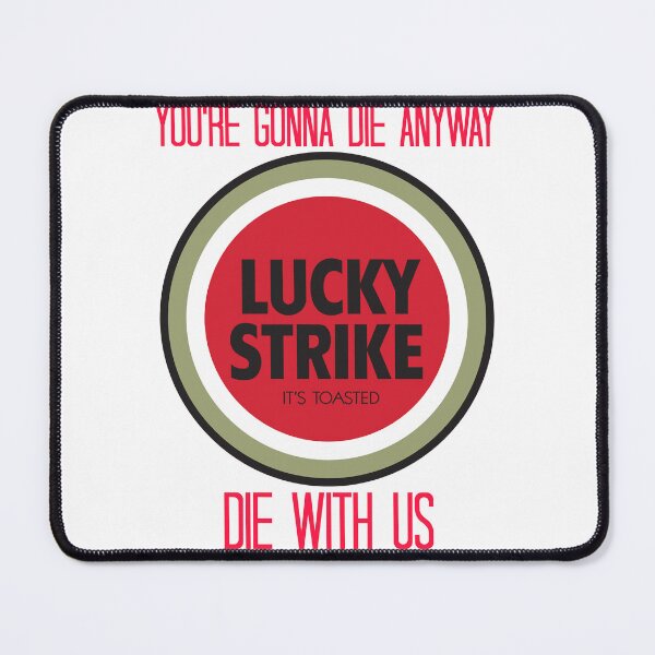 Item preview, mad men lucky strike ad - red text designed and sold by JayLifert.