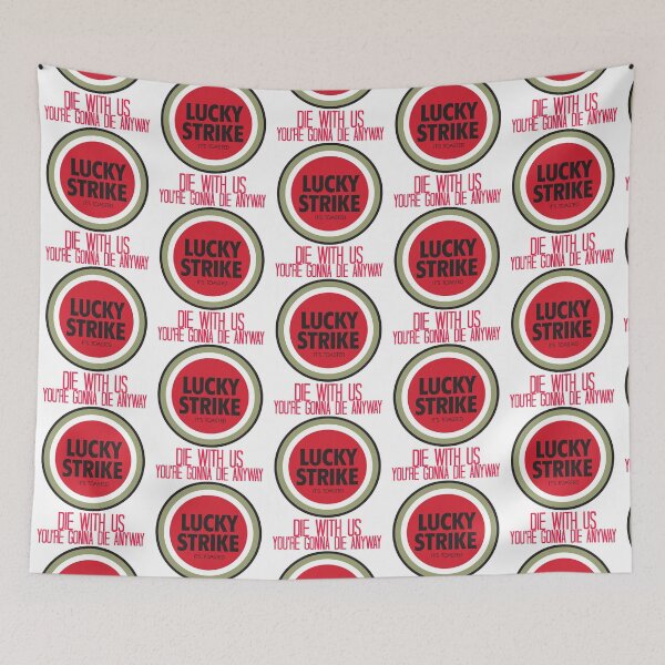 Item preview, mad men lucky strike ad - red text designed and sold by JayLifert.