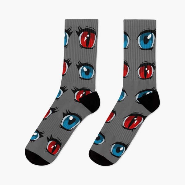 Item preview, Red and Blue Anime Manga comic  cartoon Eyes designed and sold by DemonicGloom.