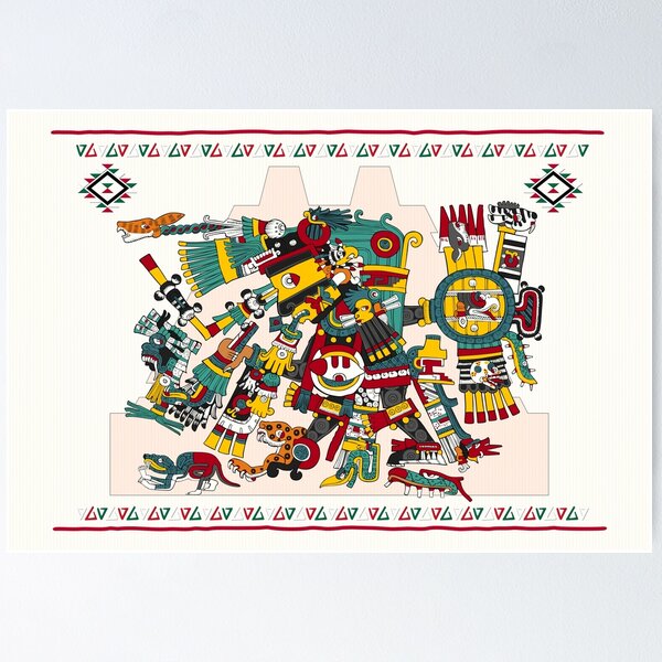 Item preview, Tezcatlipoca Days - Codex Borgia Aztec Jigsaw designed and sold by Aztectees.