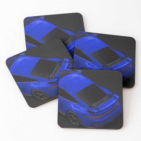 Item preview,  Blue Porsche 911 GT3 car on black background designed and sold by Chris-Thodd.