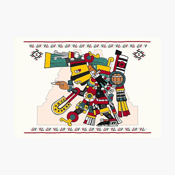 Artikel-Vorschau von Tezcatlipoca - Codex Borgia Aztekenpuzzle, designt und verkauft von Aztectees.