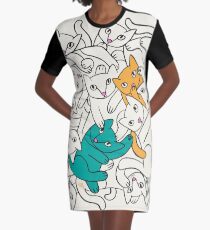 Twice the Fun Graphic T-Shirt Dress