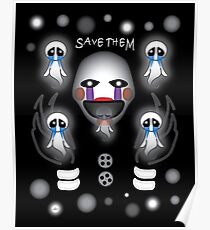 Fnaf Marionette and the Ghost Children Poster
