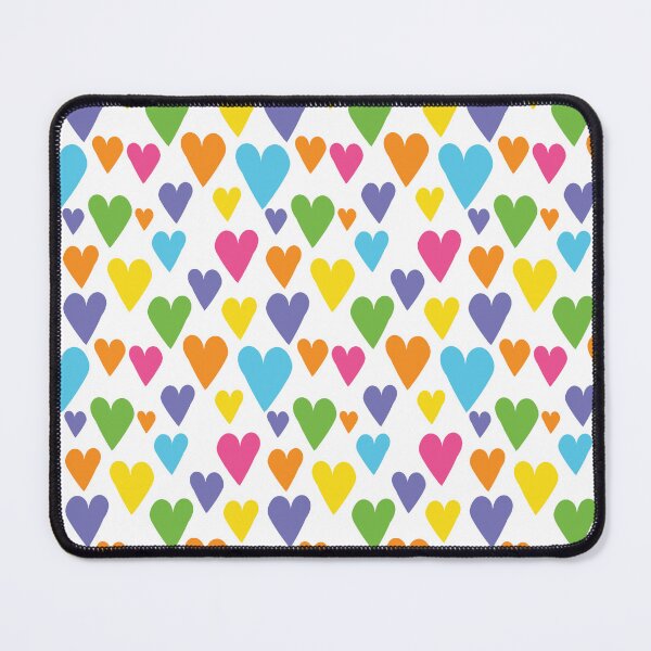 Item preview, Patrón de corazones de colores designed and sold by JacintaMathews.