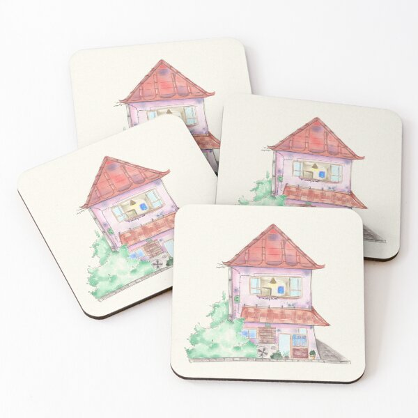 Item preview, Summer House, watercolor painting designed and sold by Missing In Art.