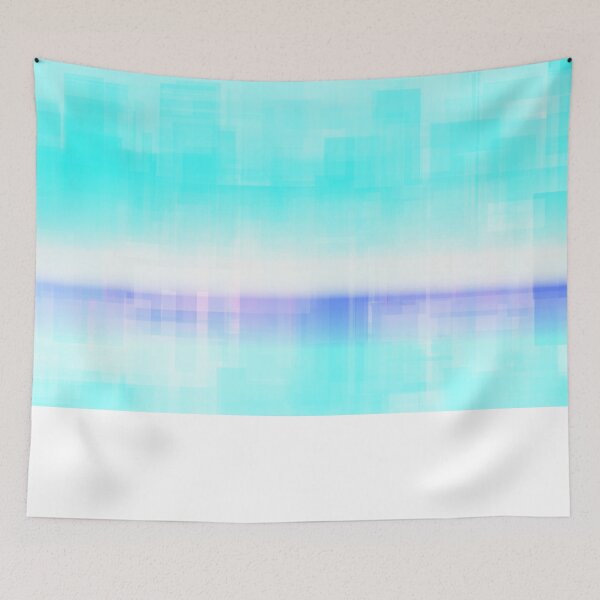 Item preview,  STYLISH PAINT BLUE CYAN WHITE MARINE AQUA BLOCKISM. designed and sold by Ralek.