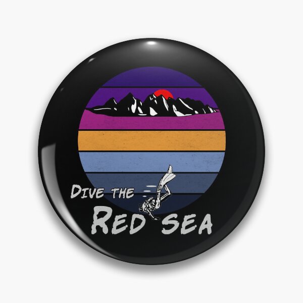 Item preview, Dive the Red Sea distressed retro design designed and sold by Twenty Twenty Visions.