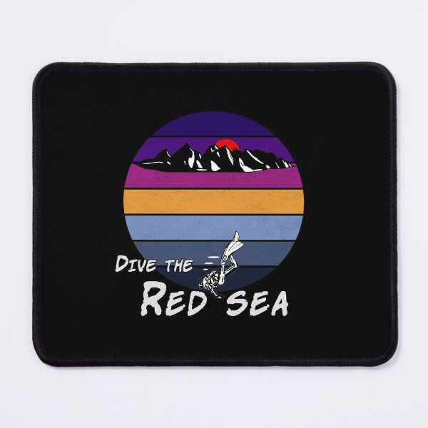 Item preview, Dive the Red Sea distressed retro design designed and sold by Twenty Twenty Visions.