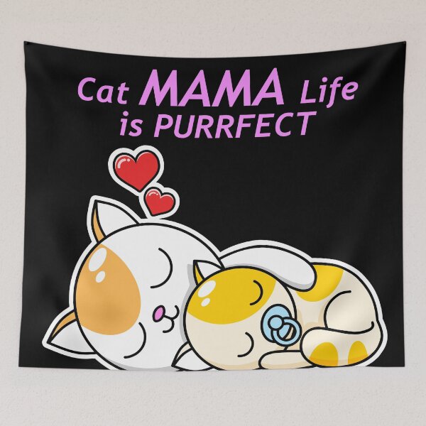 Item preview, Cat Mama Life Is Purrfect designed and sold by Si Pakne.